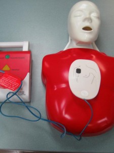 Pediatric AED pad placement