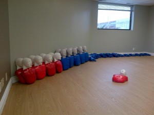 CPR and AED training room