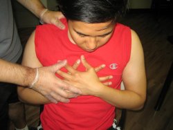 Referred chest pain